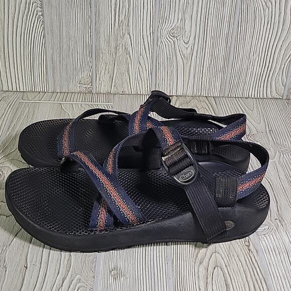 Chaco Z/1 Unaweep Sandals Classic Vibram Orange Navy Mens 13 - Picture 4 of 14